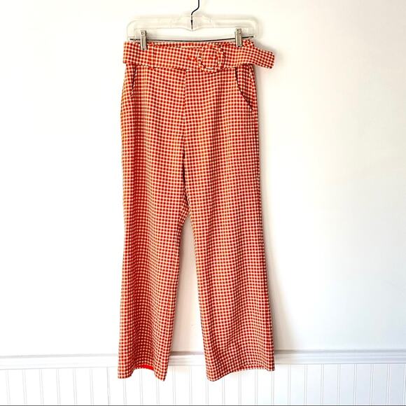 Capulet Revolve Gingham Belted Pants small NWTs - Picture 1 of 7